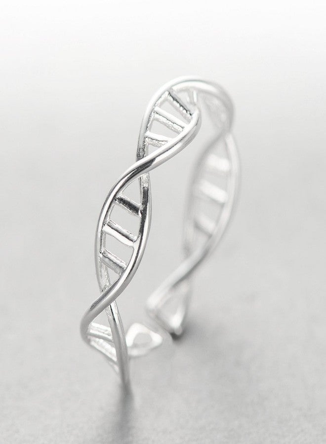 Helen de Lete Innovative DNA Sterling Silver Ring for Women - Image 5