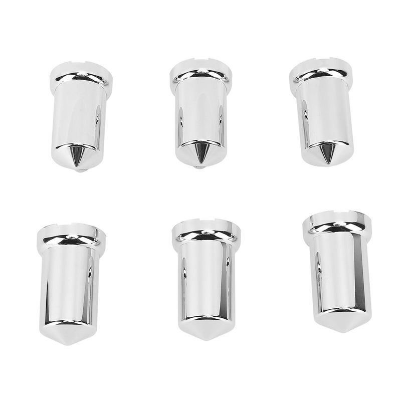 ABS Chrome Plastic Lug Nut Covers 40Pcs Anti Rust 33mm Flanged Caps for Trucks Trailers - Image 2