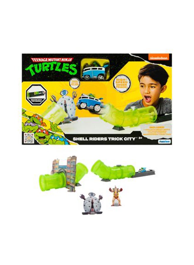 Doh Time Tmnt Shell Riders Playset – Vehicle Playset Toy for Kids Ages 3+ - Image 1