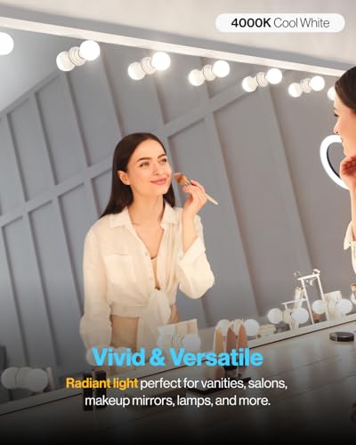Sunco Lighting Sunco 8 Pack G25 LED Light Bulbs, Vanity Globe Bathroom Light Bulb, 450 LM, 4000K Cool White, 6W (40W Equivalent), Dimmable Mirror Vanity Decorative Bulb, E26 Base UL. - Image 2