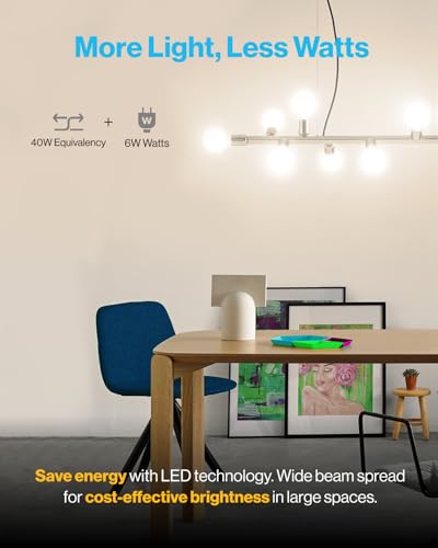 Sunco Lighting Sunco 8 Pack G25 LED Light Bulbs, Vanity Globe Bathroom Light Bulb, 450 LM, 4000K Cool White, 6W (40W Equivalent), Dimmable Mirror Vanity Decorative Bulb, E26 Base UL. - Image 4