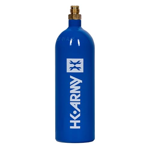 HK Army 20oz Aluminum CO2 Tank - High Pressure Compressed Air System for Paintball & Airsoft Gear - Blue - Image 1