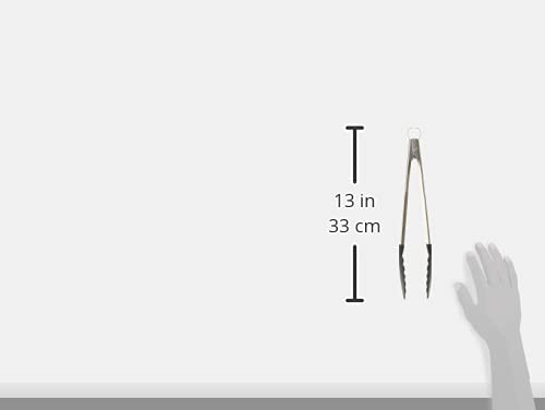 Cuisipro 12" Non stick Locking Tongs, gray and black - Image 3