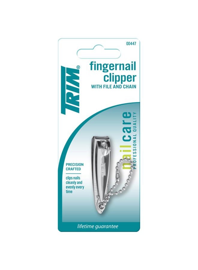 Trim Nail Care Professional Quality Precision Crafted Finger Nail Clipper File, Stainless Steel, Long Lasting Performance, Shaping & Smoothing, Groom Essential, Even Cutting, On The Go, 1 Count - Image 1