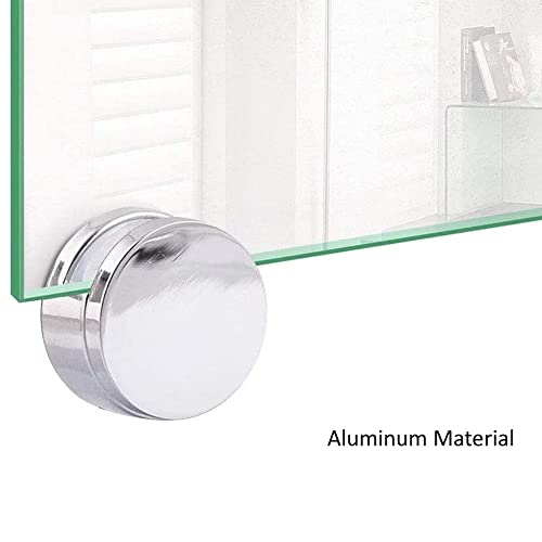 RAB Mirror Button Aluminum Round Wall Mount Mirror Button for Glass, Mirror ( Code:- Full Mirror Cap, Finish:- SS, Size- 6mm, Pack of 4 Piece) - Image 3