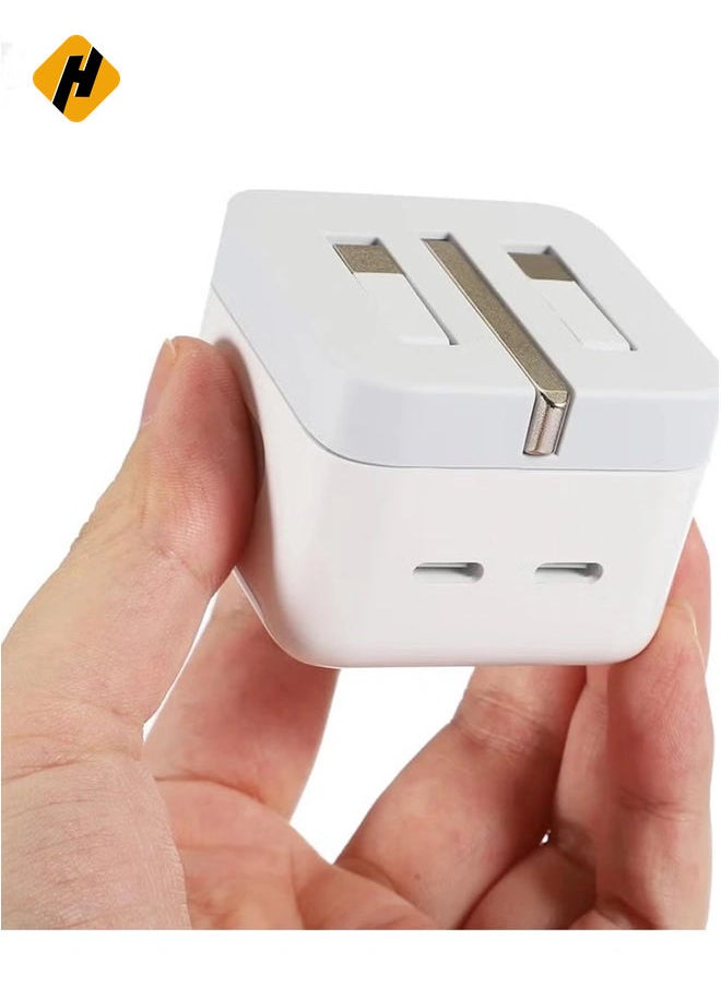 HuHa - "35W Dual USB-C Charger: Apple MFi Certified with 2M Type-C to Lightning Cable for Ultra-Fast iPhone Charging" - Image 1