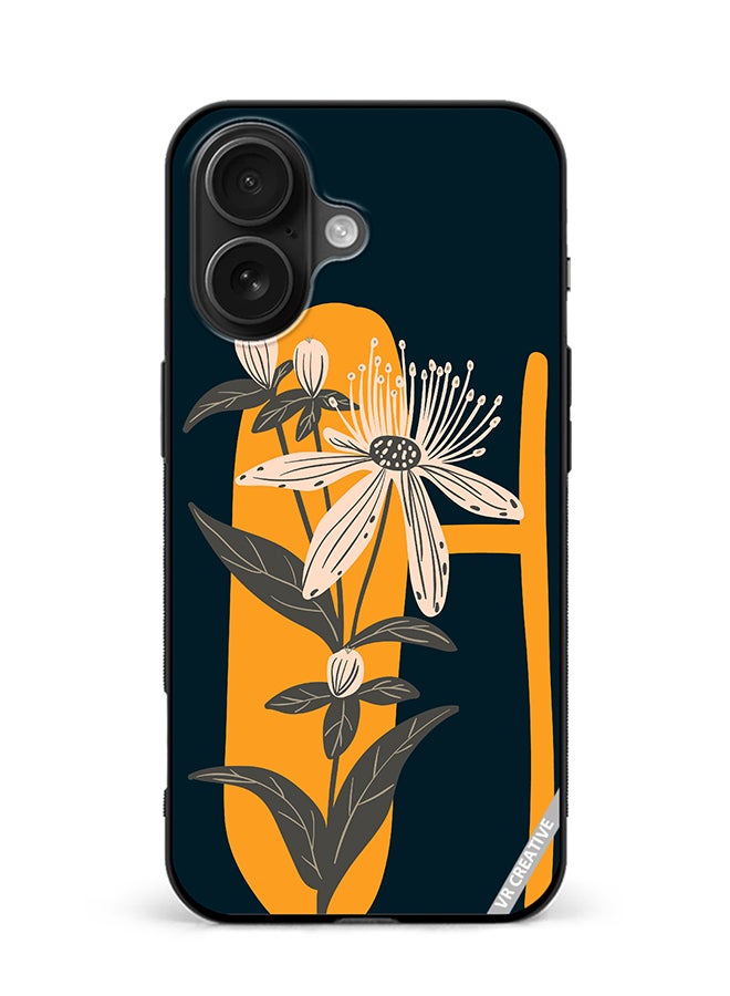 VR CREATIVE Protective Case Cover For Apple iPhone 16 Plus Alphabet H Design Multicolour