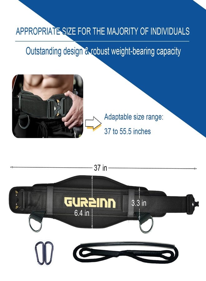 GurZinn Weight Lifting Belt with Quick Lock & 39.37" Dip Rope | 2-in-1 Dip Belt for Squat, Pull Up, Deadlift | Heavy Duty 400 LBS Gym Belt for Men & Women - Image 5