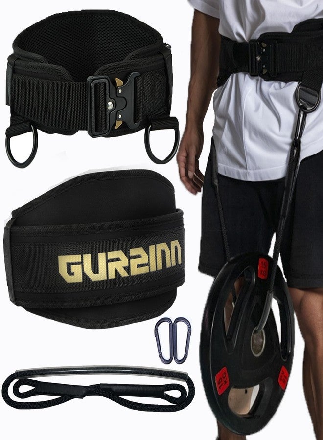 GurZinn Weight Lifting Belt with Quick Lock & 39.37" Dip Rope | 2-in-1 Dip Belt for Squat, Pull Up, Deadlift | Heavy Duty 400 LBS Gym Belt for Men & Women - Image 1