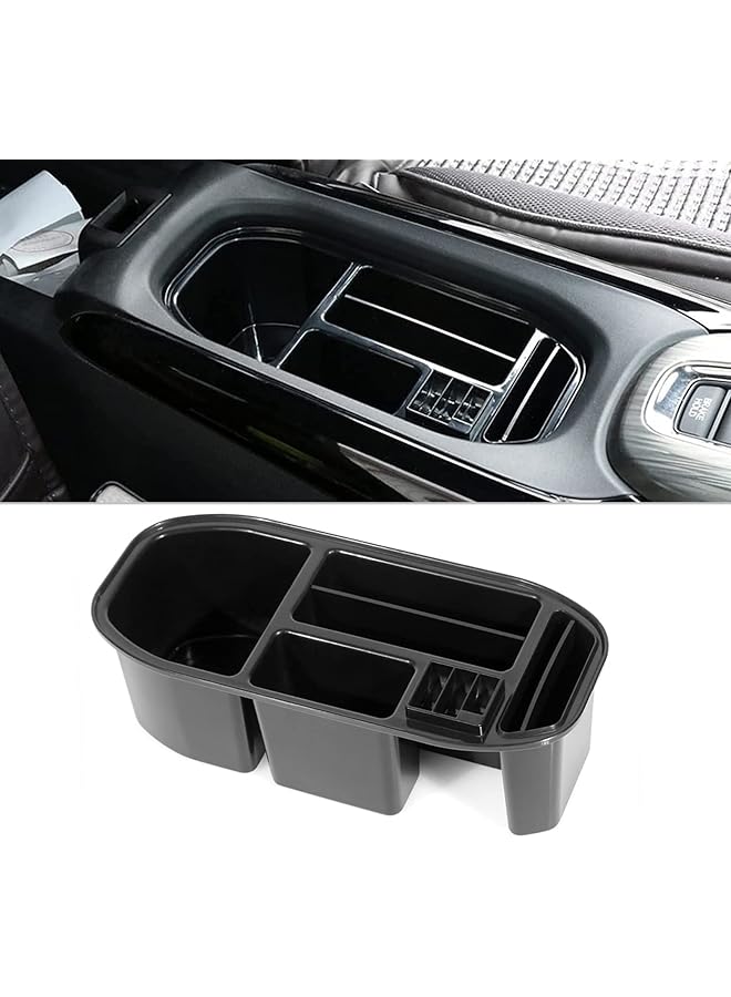 Generic Car Armrest Box Storage Cup Holder, Center Console Storage Box, Change Holder, Coins Organizer Case For 2017 2018 2019 2020 2021 Hrv  - Image 1
