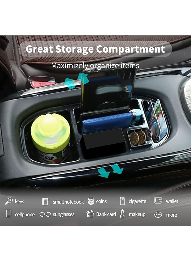 Generic Car Armrest Box Storage Cup Holder, Center Console Storage Box, Change Holder, Coins Organizer Case For 2017 2018 2019 2020 2021 Hrv  - Image 4