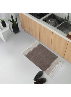 H2H H2H Cotton Multi Shades and Mixed Design Door Rug - Combo (Brown, 40cm X 60cm) - 3Pc and 5Pc  - Image 2