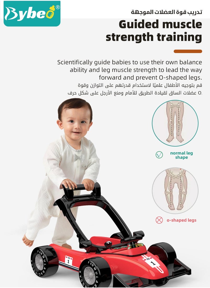Bybeo 3 In 1 Baby Walker for Kids, Multifunctional Kids Walkers, Baby Push Walker, Toy Car for Walking with Adjustable Height and 360 Degree Universal Wheels, for Infants Boys Girls 6 to 18 Months  - Image 4