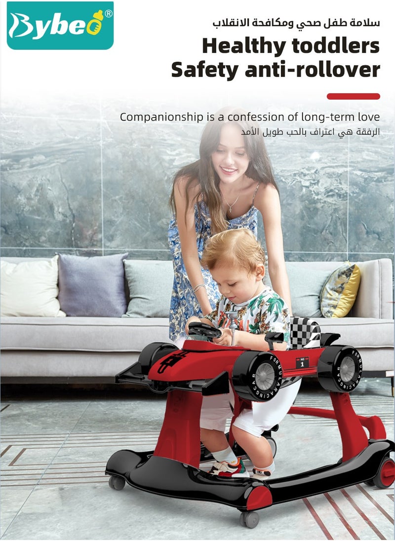 Bybeo 3 In 1 Baby Walker for Kids, Multifunctional Kids Walkers, Baby Push Walker, Toy Car for Walking with Adjustable Height and 360 Degree Universal Wheels, for Infants Boys Girls 6 to 18 Months  - Image 5