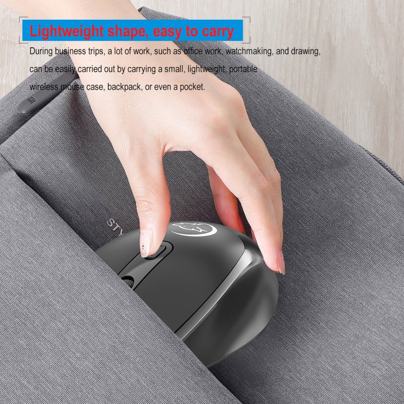 YWYT Wireless Mouse With 3 Adjustable DPI Settings 2.4G Connection - Ergonomic Design Optical Tracking Mouse for Daily Office and Gaming - Image 5
