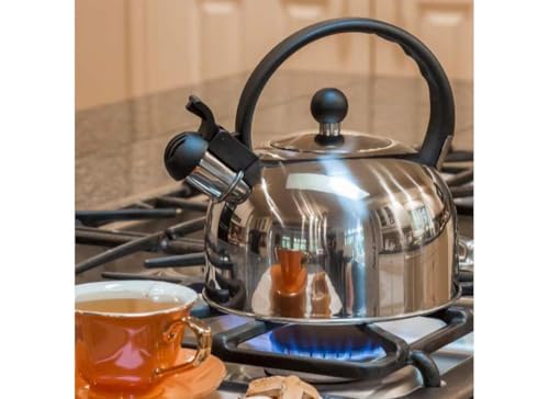 Primula Stainless Steel 2.5 qt. Whistling Stovetop Tea Kettle (PTK-6525) - Image 4