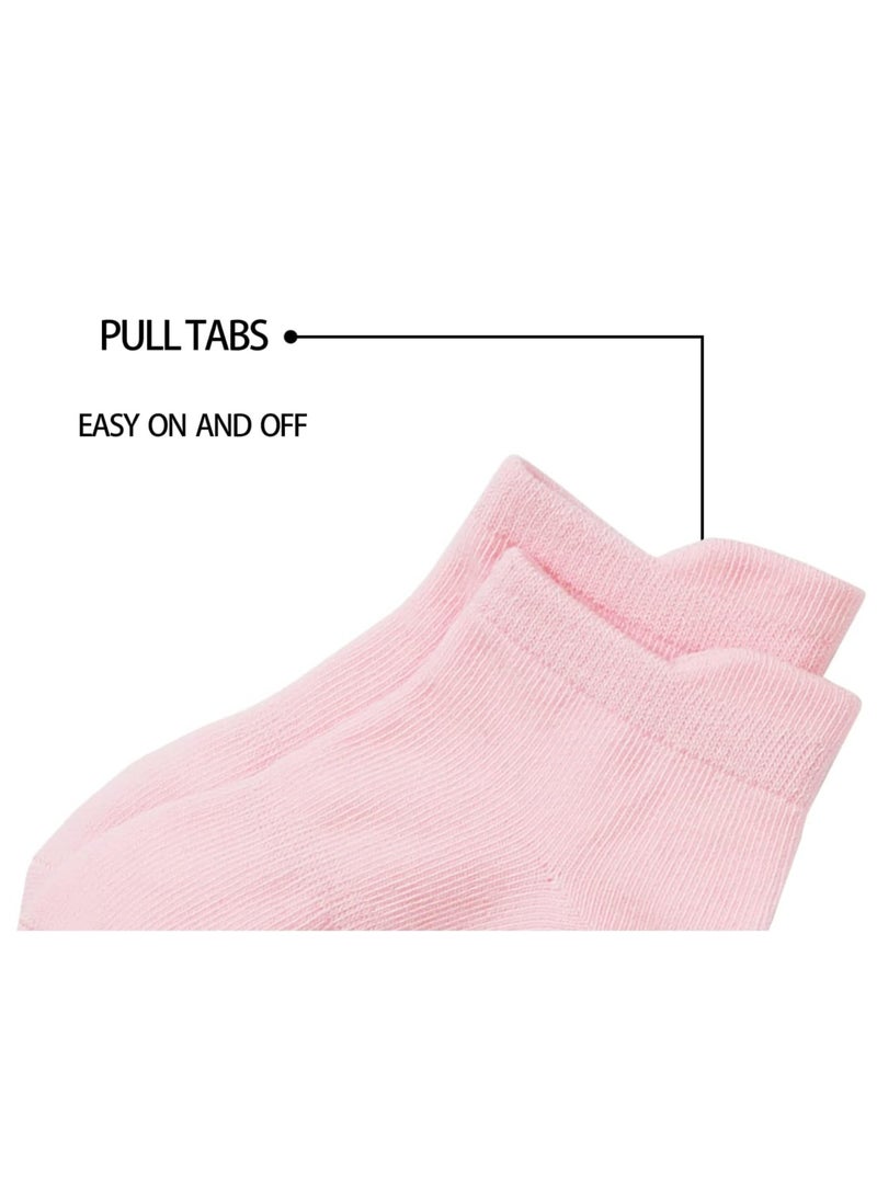 Oasisgalore 6 Pairs Ankle / Low Cut Socks with Non-Slip Grips for Baby Toddlers（S）  - Image 4