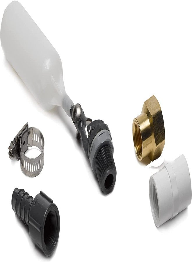 ليتل جايانت صمام تعبئة تلقائي/صمام ضخ من ليتل جاينت AFV-GH، للبرك والنوافير والمعالم المائية وأحواض السمك أو الخزانات، أبيض/أسود، 566286 - Image 1