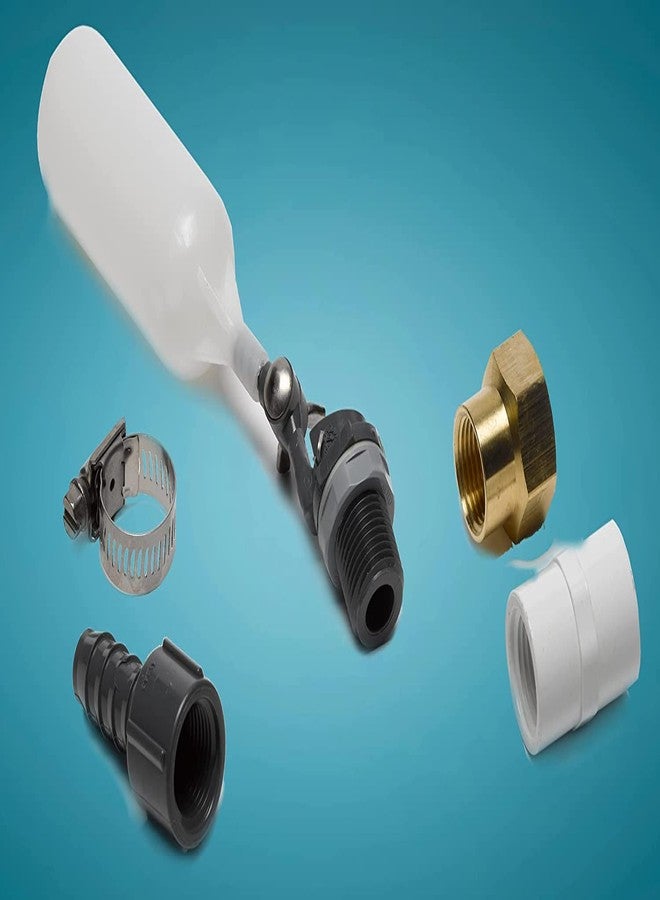 ليتل جايانت صمام تعبئة تلقائي/صمام ضخ من ليتل جاينت AFV-GH، للبرك والنوافير والمعالم المائية وأحواض السمك أو الخزانات، أبيض/أسود، 566286 - Image 2