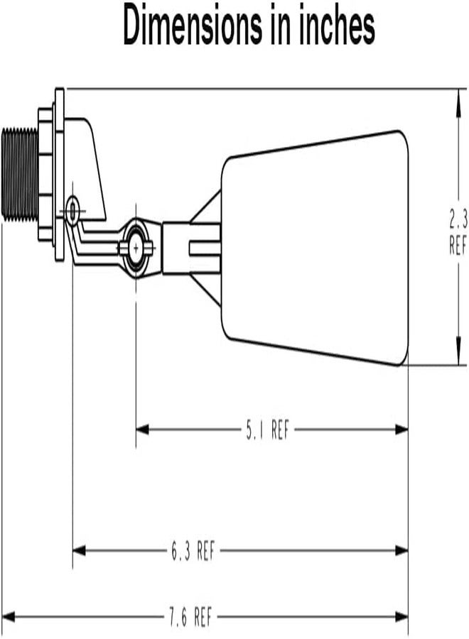 ليتل جايانت صمام تعبئة تلقائي/صمام ضخ من ليتل جاينت AFV-GH، للبرك والنوافير والمعالم المائية وأحواض السمك أو الخزانات، أبيض/أسود، 566286 - Image 5