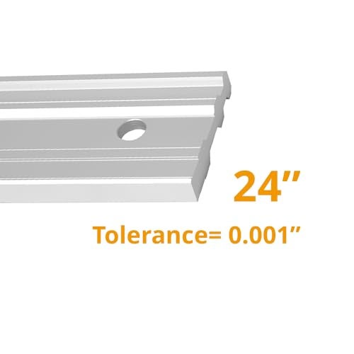 POWERTEC 24 Inch Machinist Aluminum Straight Edges, with .001'' Tolerance for Checking Surface Warp, Marking/Scribing Lines - Used w/Feeler Gauges for Automotive Repairs, Cylinder Head Checks (71227) - Image 2