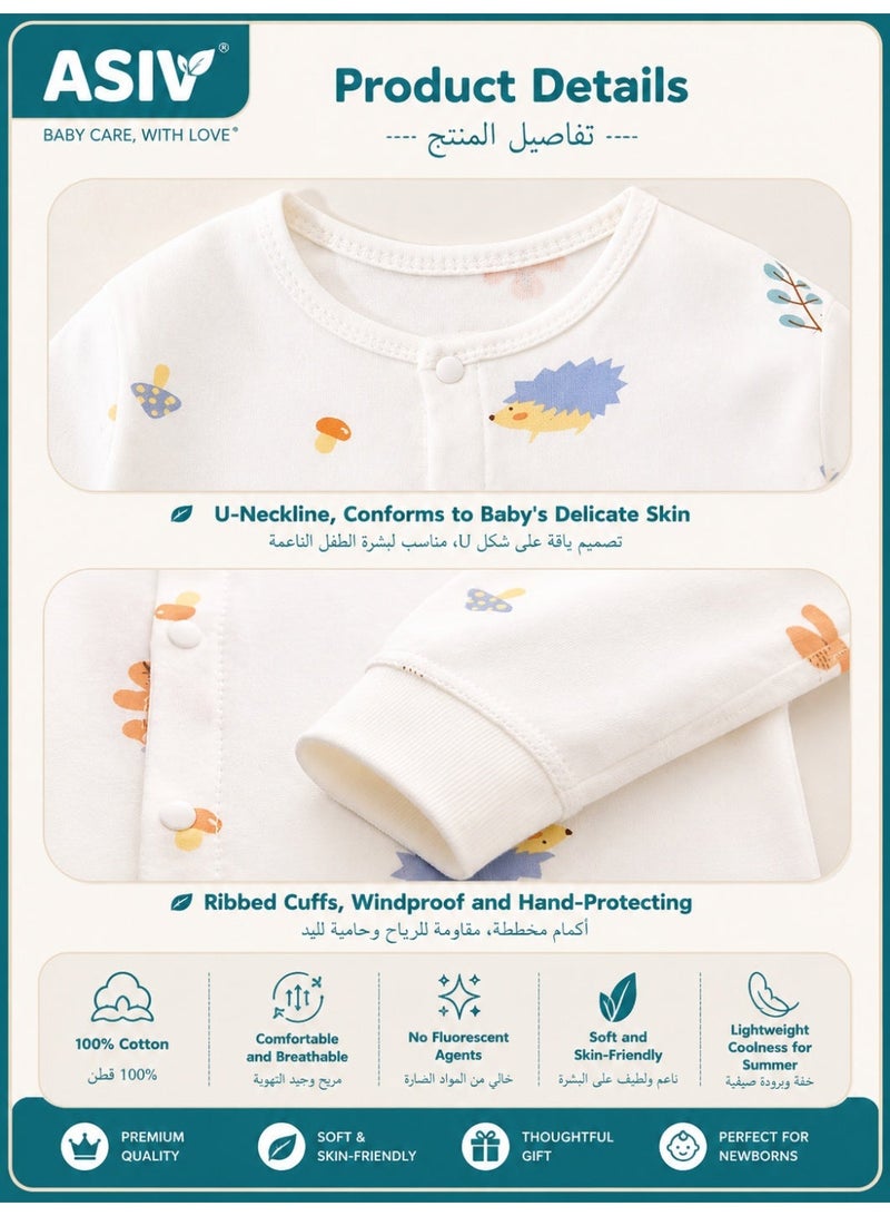 ASIV 22-Piece Newborn Gift Set, Baby Boy and Girl Clothing and Accessories Set, High-Quality Cotton, Beautiful Gift Box Packaging, Suitable for All Seasons - Image 3