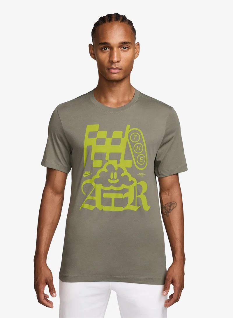 Nike SILVER SAGE Nsw Lifestyle Love In Air T-Shirt for Men | Best Price UAE