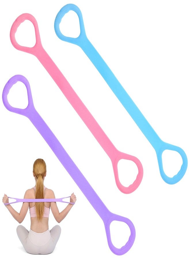 HaiFafafaing 3 Pcs Figure 8 Resistance Band, 8 Shaped Resistance Bands for Women, Back & Arm Workout, 15lb Rubber Pull Rope, Yoga Pilates Home Fitness Equipment - Image 1
