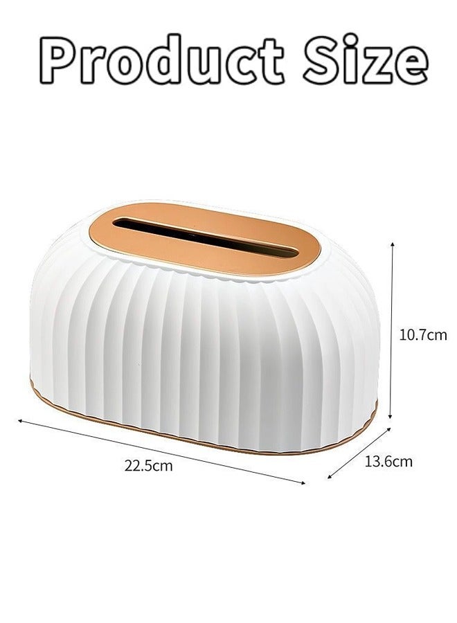 ShebSheb Tissue Box Cover Holder,Napkin Storage Box for Living Room Bedroom Bathroom Office Car - Image 4