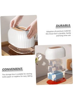 ShebSheb Tissue Box Cover Holder,Napkin Storage Box for Living Room Bedroom Bathroom Office Car  - Image 3