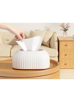 ShebSheb Tissue Box Cover Holder,Napkin Storage Box for Living Room Bedroom Bathroom Office Car  - Image 5
