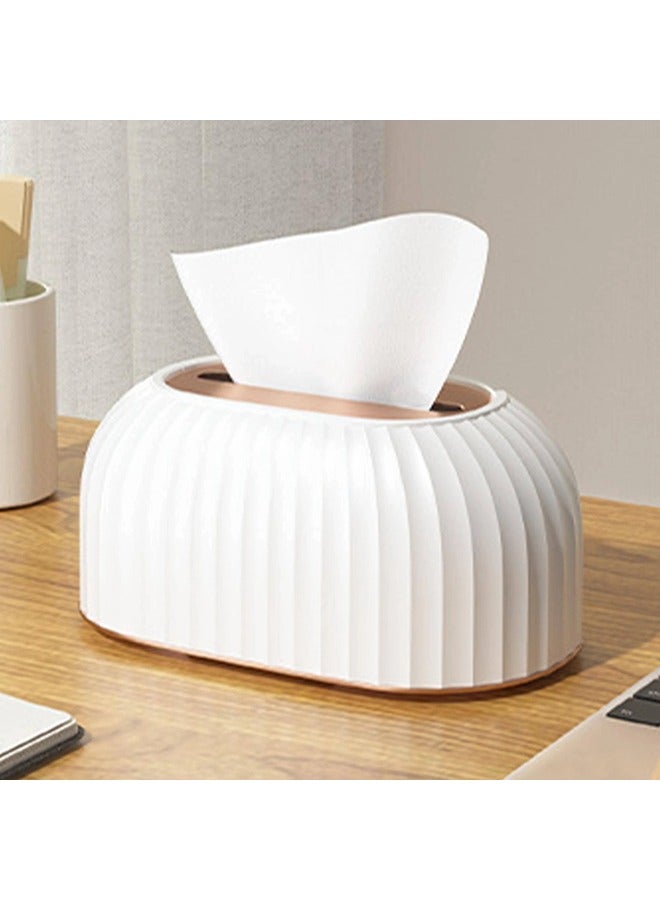 ShebSheb Tissue Box Cover Holder,Napkin Storage Box for Living Room Bedroom Bathroom Office Car - Image 1