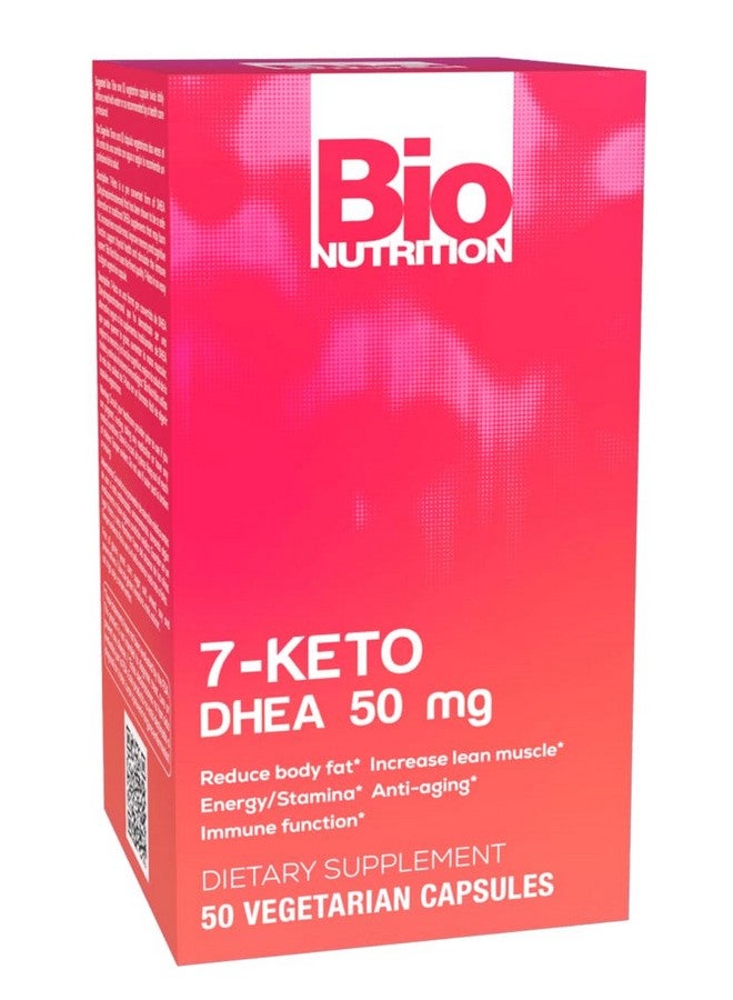 Bio Nutrition 7 Keto 50 Vegetarian Capsules Dhea 50Mg Promotes Strong Immune Health Energy Stamina