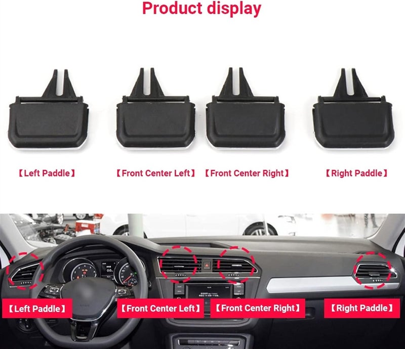 Wivplex A/C Air Vent Outlet Tab Repair Kit for VW Tiguan L - Image 4