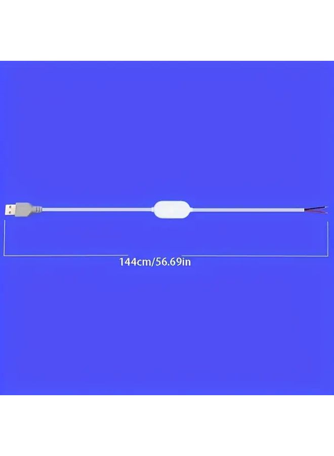 1pc USB 5V Touch Dimming Color Temperature Switch Cable White Dual Color Temperature Control For Led Lights Smart Home Devices - Image 2