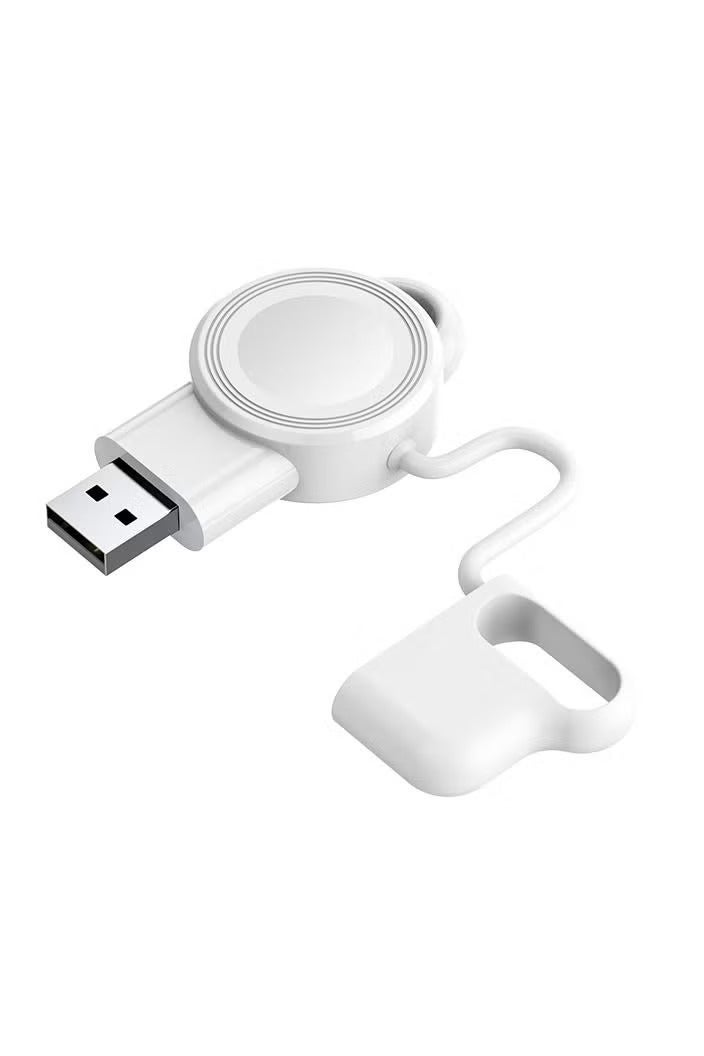 Charger for Apple Watch Portable iWatch USB Wireless Charger, Travel Cordless Wireless Charger with Light Weight Magnetic Quick Charge for Apple Watch Ultra Series 8 7 SE 6 5 4 3 2 1, White - Image 5
