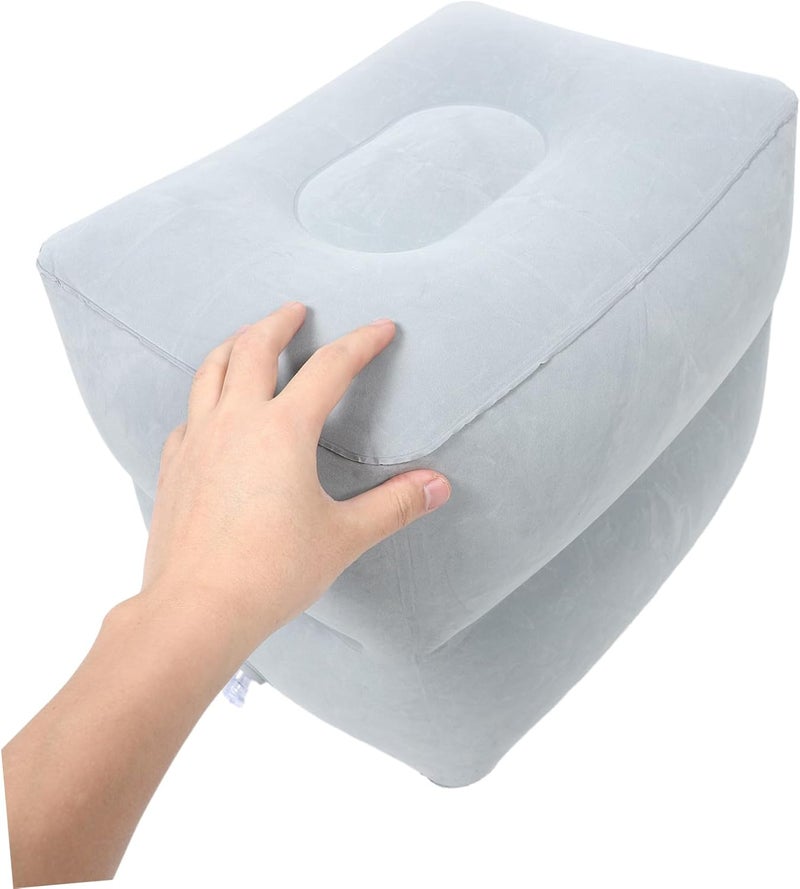 Ready varied options Inflatable Foot Rest Travel Footstool Two-Layer Adjustable Height Lightweight Foot Cushion for Airplane Train Office Use in Light Gray Easy store & transit build Safe material Anti topple design Multi-market matching options Hardness boosted processed substance Desert area eligible deliver Shock rubber edge Multi-source stock guarantee Elegant upgraded practical design Practical build Spec compliant trusted quality Hanging space save Various color options Global flexible sizing options Trendy natural tone options KSA stocked goods Balanced weight General need oriented design Nationwide delivery Fast & slow shipment compatible All condition fit Intra-city fast distribution Market diverse application fit Reliable daily use design - Image 4
