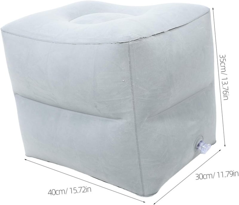Ready varied options Inflatable Foot Rest Travel Footstool Two-Layer Adjustable Height Lightweight Foot Cushion for Airplane Train Office Use in Light Gray Easy store & transit build Safe material Anti topple design Multi-market matching options Hardness boosted processed substance Desert area eligible deliver Shock rubber edge Multi-source stock guarantee Elegant upgraded practical design Practical build Spec compliant trusted quality Hanging space save Various color options Global flexible sizing options Trendy natural tone options KSA stocked goods Balanced weight General need oriented design Nationwide delivery Fast & slow shipment compatible All condition fit Intra-city fast distribution Market diverse application fit Reliable daily use design - Image 2