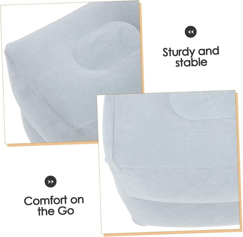 Ready varied options Inflatable Foot Rest Travel Footstool Two-Layer Adjustable Height Lightweight Foot Cushion for Airplane Train Office Use in Light Gray Easy store & transit build Safe material Anti topple design Multi-market matching options Hardness boosted processed substance Desert area eligible deliver Shock rubber edge Multi-source stock guarantee Elegant upgraded practical design Practical build Spec compliant trusted quality Hanging space save Various color options Global flexible sizing options Trendy natural tone options KSA stocked goods Balanced weight General need oriented design Nationwide delivery Fast & slow shipment compatible All condition fit Intra-city fast distribution Market diverse application fit Reliable daily use design - Image 3