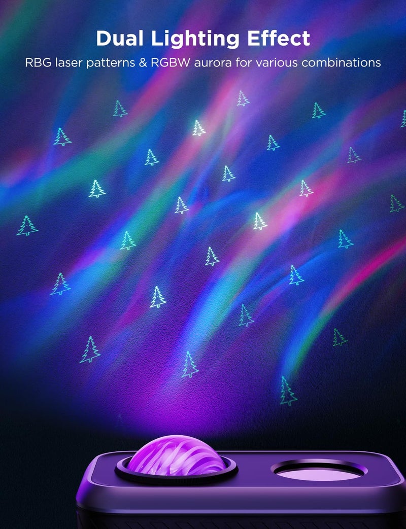 Govee Outdoor Projector Light, Laser and Aurora Star Projector Light for Indoor and Outdoor Decor, 16 RGB Patterns, RGBW Aurora, 51 Scene Modes, Works with Alexa, Google Assistant, Matter - Image 2