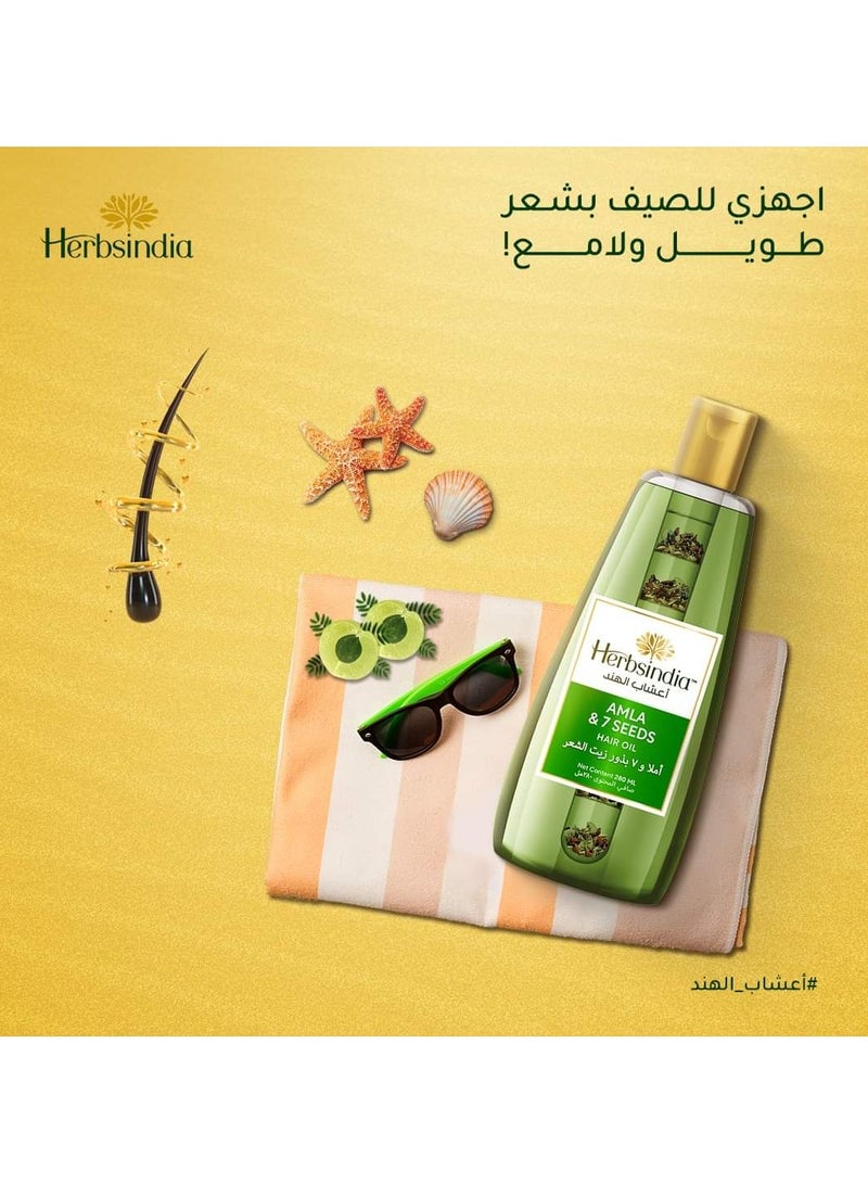 Herbsindia  Amla & 7Seeds Hair Oil 280Ml - Image 4