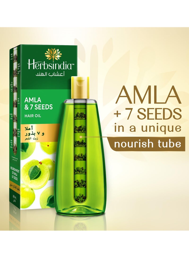Herbsindia  Amla & 7Seeds Hair Oil 280Ml - Image 5