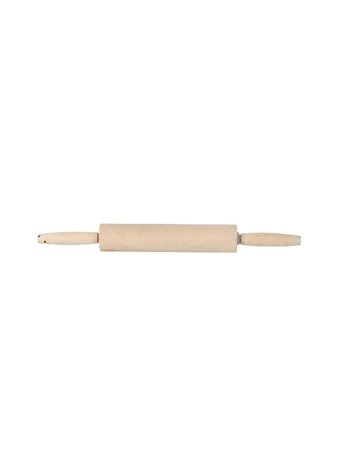 Chef Craft Non-Stick Secure Grip Wooden Rolling Pin Beige 17 Inch 21531