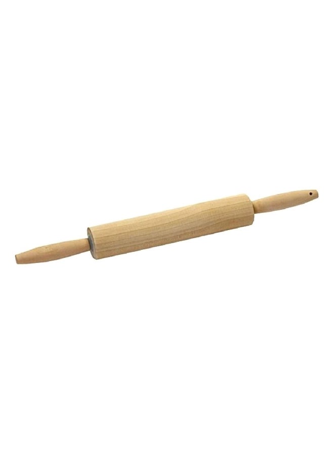 Chef Craft Non-Stick Secure Grip Wooden Rolling Pin Beige 17 Inch 21531 - Image 3