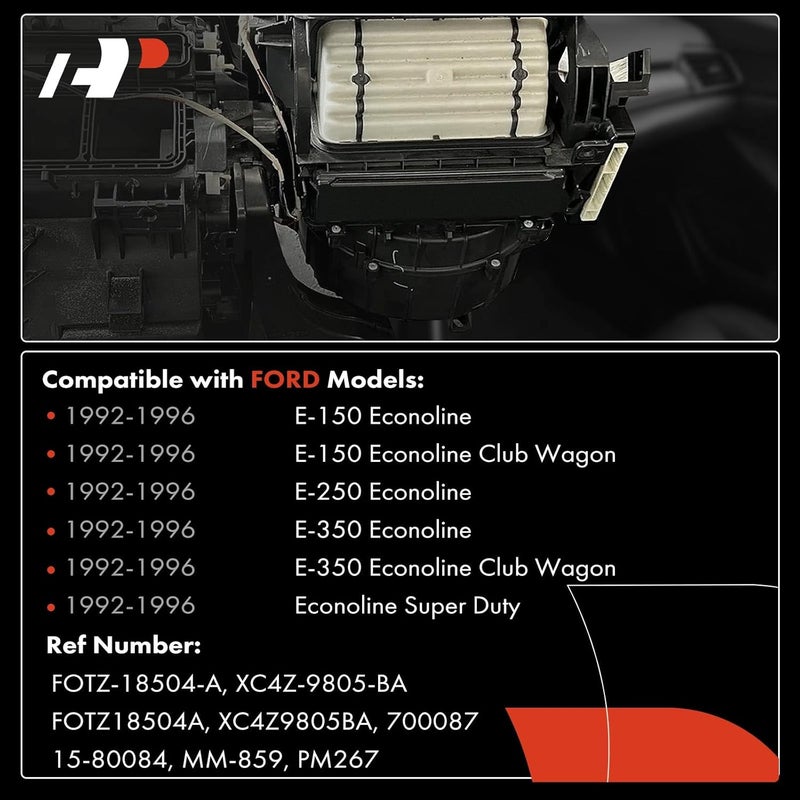 A-Premium HVAC Heater Blower Motor Assembly for Ford E-Series 1992-1996 - Image 3