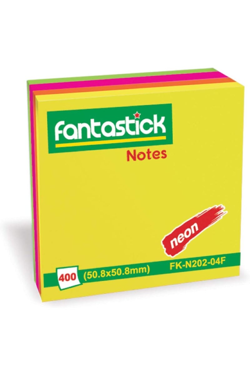 Fantastick Stick Notes 2x2" 4 Color (12 PCS)