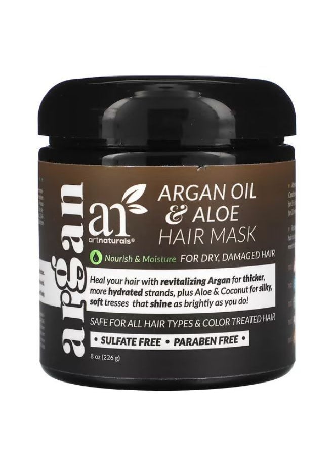 artnaturals Argan Oil & Aloe Hair Mask, 8 oz (226 g) 
