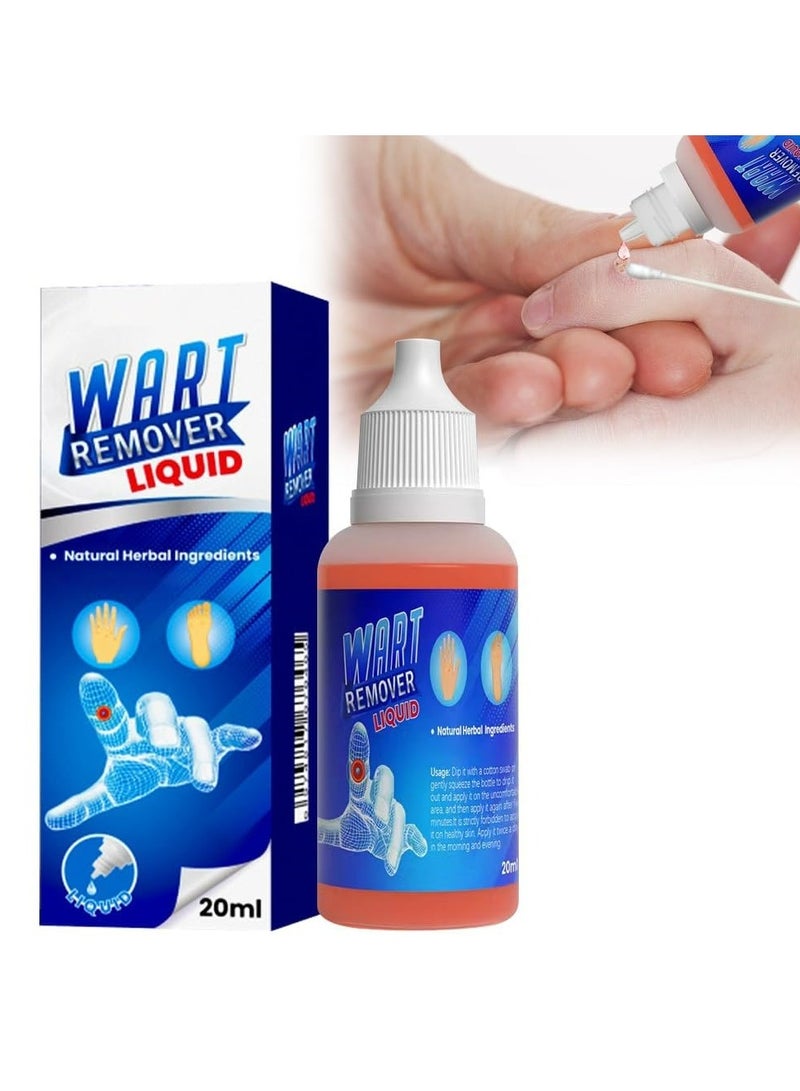 CMGTYYD Wart Remover, Maximum Strength Salicylic Acid Wart Liquid, One Step Invisible Wart Remover Strips, Fast-Acting Wart Liquid Freeze Off for Warts, Plantar Wart, Common Wart, Flat Wart  - Image 1