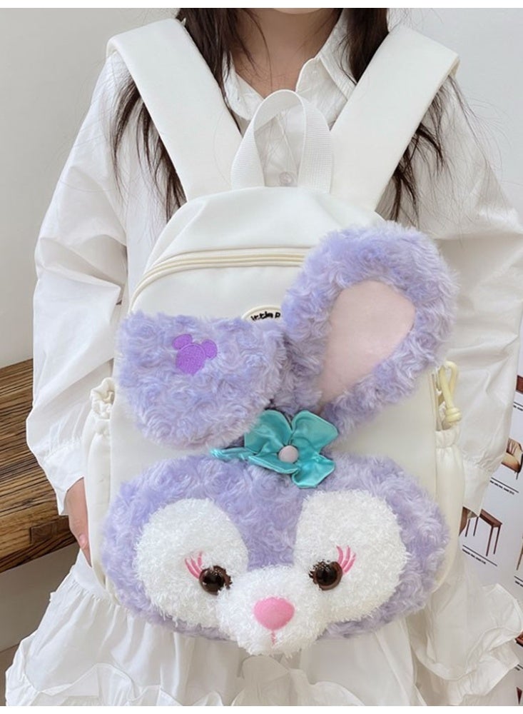 JCB CHIC حقيبة ظهر كبيرة السعة برسوم كرتونية لطيفة، حقيبة مدرسية بحزام قابل للتعديل، حقيبة مدرسية متينة، حقيبة سفر للطلاب - Image 1