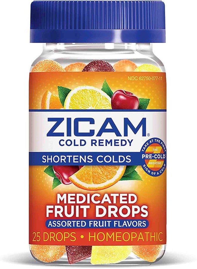 Zicam Cold Remedy Zinc Medicated Fruit Drops, Assorted Fruit, 25 Count (Pack of 2) - Image 2
